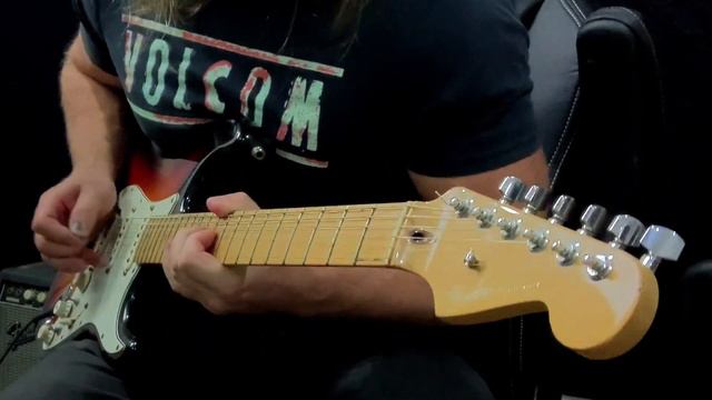 Fender Stratocaster With Line 6 Helix - Blues Jam смотреть онлайн