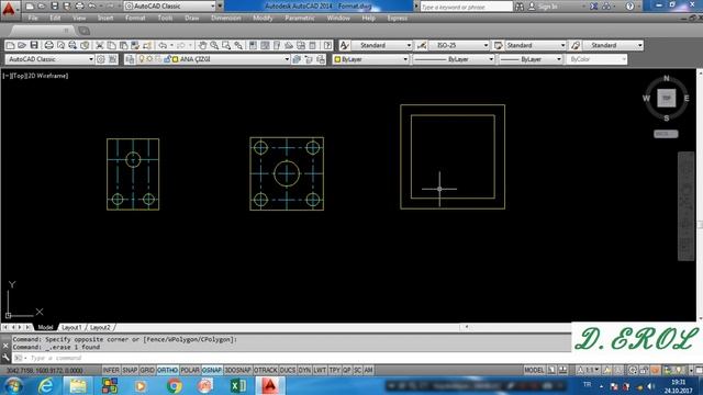 AutoCAD 2014 - Lesson 3 смотреть онлайн
