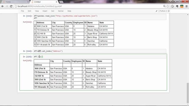 Indexing and Slicing Dataframes смотреть онлайн