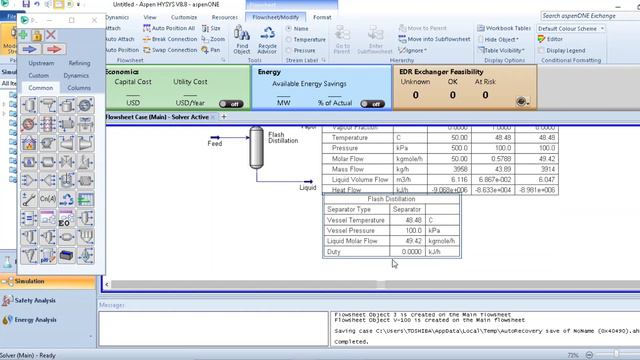 Distillation_Hysys Simulation смотреть онлайн