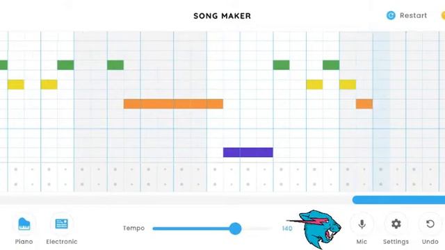 Mr beast outro song in chrome music lab. #teamseas смотреть онлайн