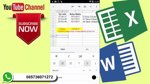 Cara Membuka dokumen excel dan word melalui ponsel android смотреть онлайн