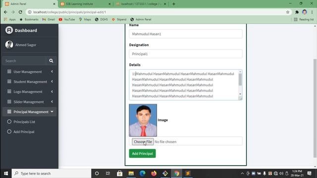 #PHP Laravel | Principal Edit | Part- 27 Website Development | Full Course | Bangla Tutorial смотреть онлайн