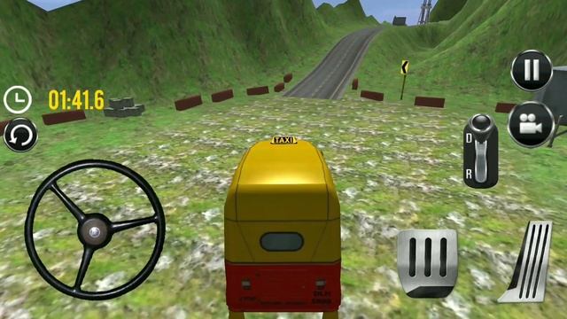 Hill side Auto rickshaw driving game | Android rickshaw driving game play | Off-road rickshaw games смотреть онлайн