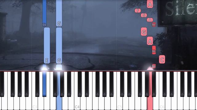 Silent Hill 2 - Promise - EASY Piano tutorial (Synthesia) смотреть онлайн