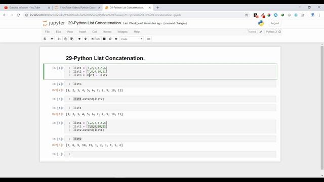 29-Python List Concatenation Technique смотреть онлайн