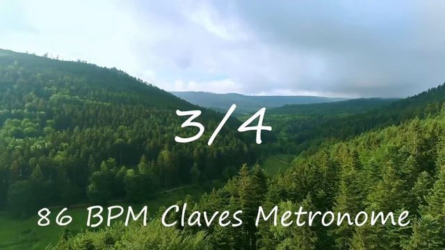 86 BPM 3/4 Claves Metronome смотреть онлайн