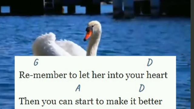 HEY JUDE Beatles GuitarOke (karaoke) Acoustic Cover with Chords Play/Sing-Along for Beginners смотреть онлайн