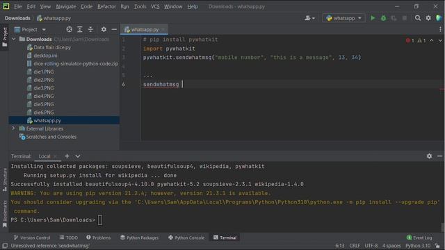 How To Send Whatsapp Message By PYTHON Pywhatkit Library-python libraries tutorial смотреть онлайн