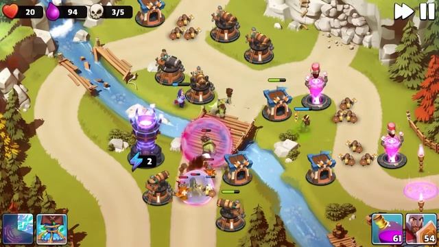 Castle Creeps TD - Chapter 21 Level 84-Crumbled Crossing 3 Stars смотреть онлайн