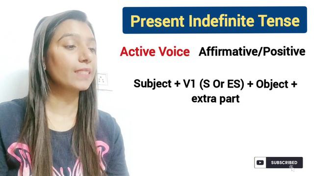 Present Indefinite Tense Active Voice Positive (Simple Present Tense) Learn in English Grammar смотреть онлайн