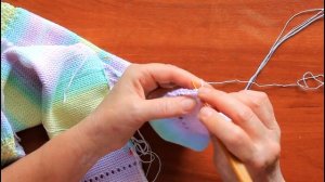 Как пришить планку к вязаному изделию