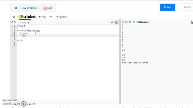 Python 8: for loops смотреть онлайн