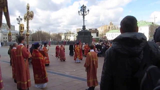 18 апреля 2015 Москва ХХС Крестный ход в Светлую субботу смотреть онлайн