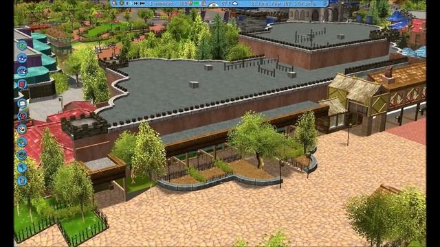 MAGIC KINGDOM COMPLETE PARK!!!- Roller Coaster Tycoon 3 Recreation смотреть онлайн