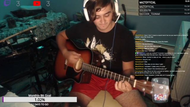 Boulevard of Broken Dreams LIVE ACOUSTIC COVER ON STREAM смотреть онлайн