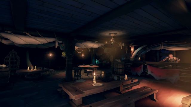 (Becalmed) halloween tavern Music - Sea of Thieves смотреть онлайн