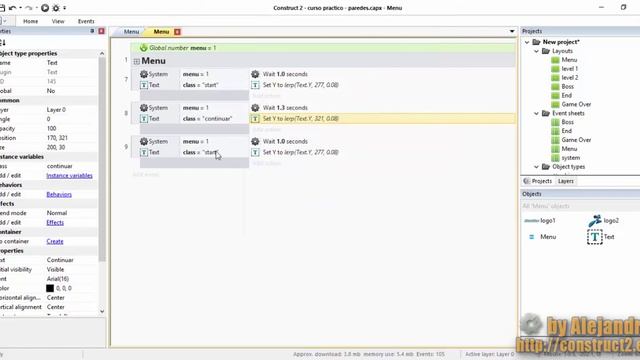 Construct 2 tutorial Español #27. Menu Principal para Megaman смотреть онлайн