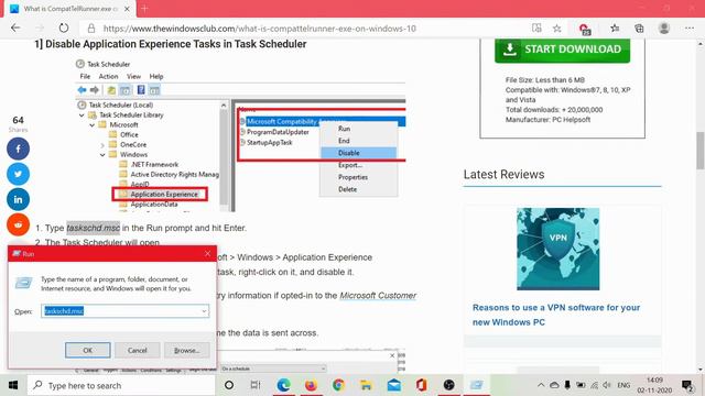 Disable Microsoft Compatibility Telemetry if it shows High Disk & CPU Usage in Windows 10 смотреть онлайн