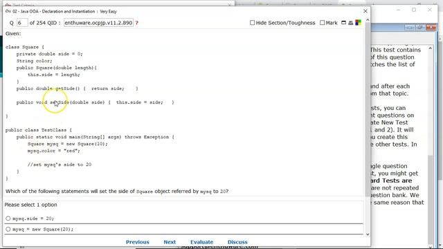 Accessing a classes' private member from another class. (enthuware.ocpjp.v11.2.890) смотреть онлайн