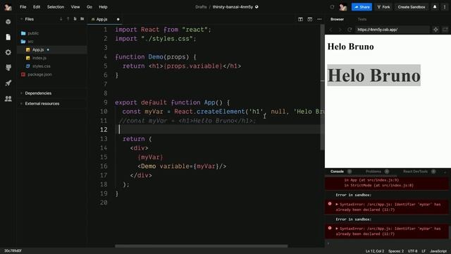 Introduction to JSX and Handling Events | React.js Tutorial #2 смотреть онлайн