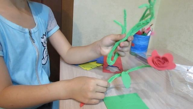 Поделка своими руками "Ваза с цветами" смотреть онлайн