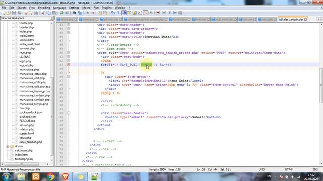 PART #10 | PHP + MYSQL - MULTIPLE INSERT VERSI 1 смотреть онлайн