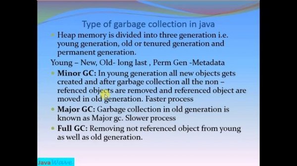 Garbage Collection In java | Core Java Interview question