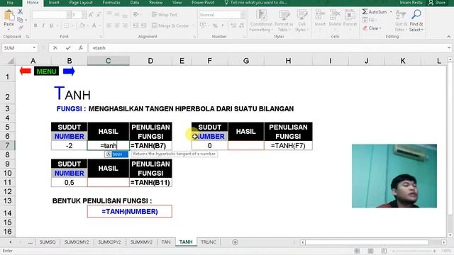 Fungsi Rumus Tanh Di Excel Versi Imam Restu смотреть онлайн