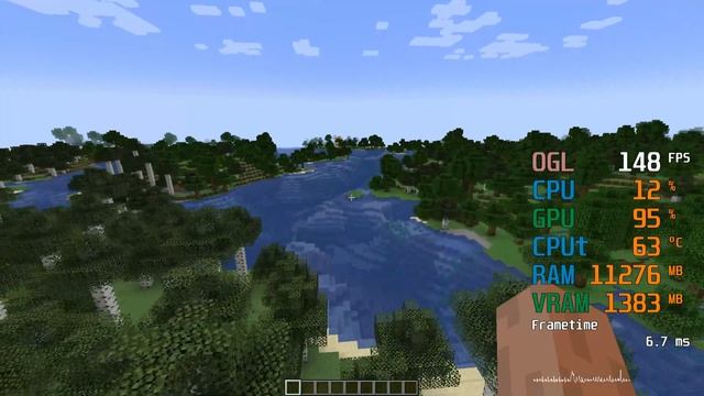 Intel UHD Graphics 770 -- I5-13500 -- Minecraft FPS Test