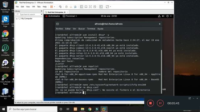 DHCP SERVER EN RED HAT 8 смотреть онлайн