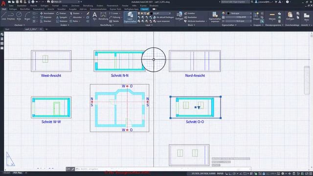 AutoCAD 2D L5 Ü3-2: Layouten - Ansichtsfenster positionieren u. aneinander ausrichten смотреть онлайн