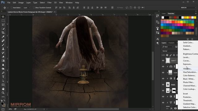 Create a Creepy Horror Movie Poster In Photoshop смотреть онлайн