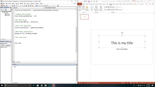 How to Work with Text Frames & Text Ranges in PowerPoint VBA смотреть онлайн