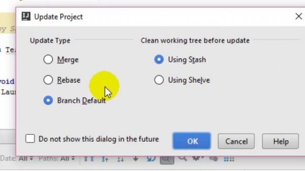 How to update git project in Intellij IDEA