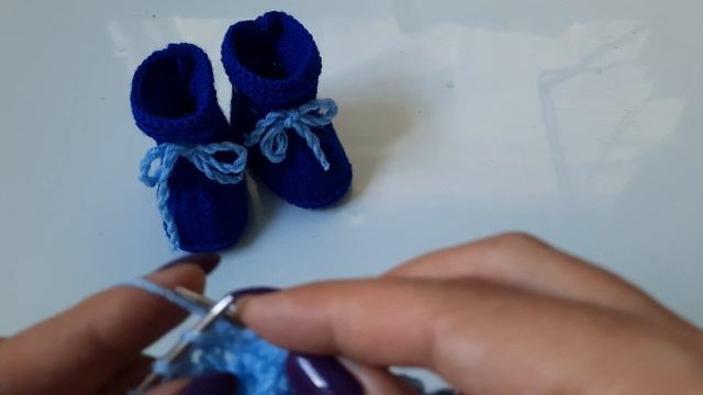 Пинетки для новорожденных, мастер класс по вязанию смотреть онлайн