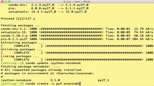 插播: 在 Anaconda 中使用 Python 3 смотреть онлайн