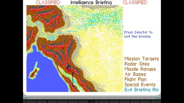 F-19 Stealth Fighter Scenario Selector (tool for using maps from F-15 Strike Eagle 2 + download) смотреть онлайн