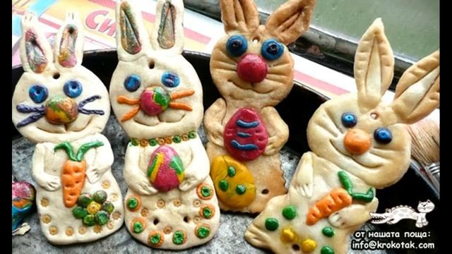 Идеи поделок с детьми к Пасхе из соленого теста смотреть онлайн