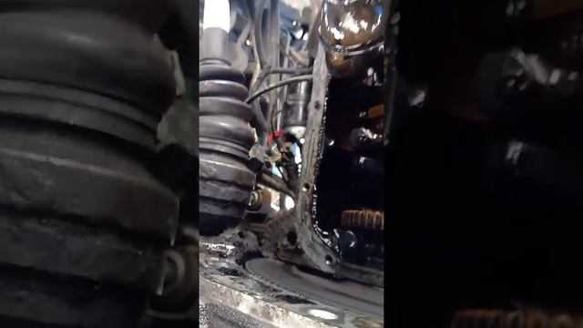 Снятие поддона двигателя (NEXIA).