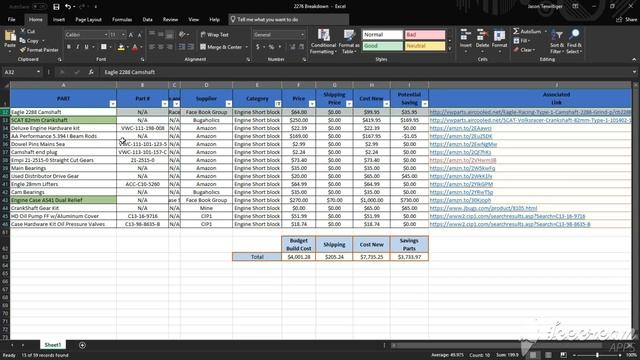 2276 Monster Engine! Cost Breakdown -  1956 Ragtop - Volkswagen BUG | JW Classic VW