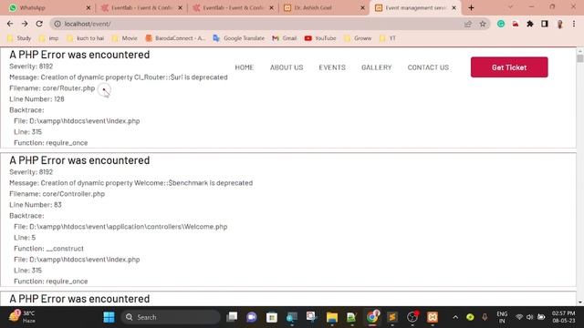 Error Message: Creation Of Dynamic Property CI_URI::$config Is Deprecated #codinglife  #echodigitec