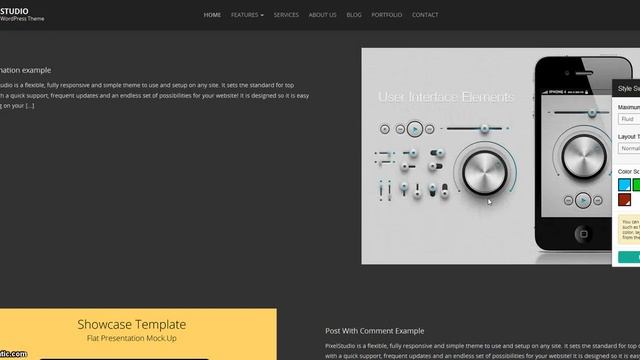 Pixel Studio WordPress Theme Preview смотреть онлайн