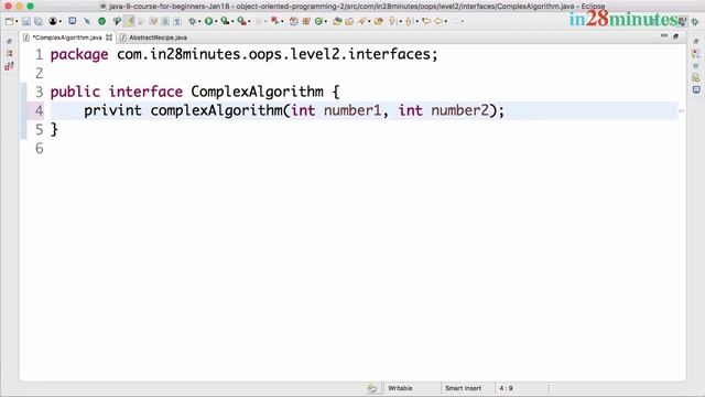 Java Interface Tutorial - 4 - Interface vs Abstract Class смотреть онлайн
