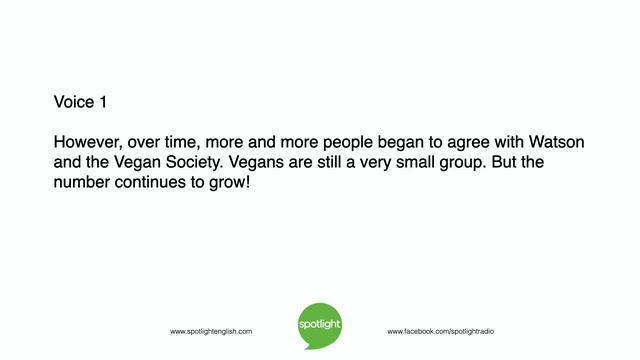 Donald Watson: A New Way to Eat | practice English with Spotlight смотреть онлайн