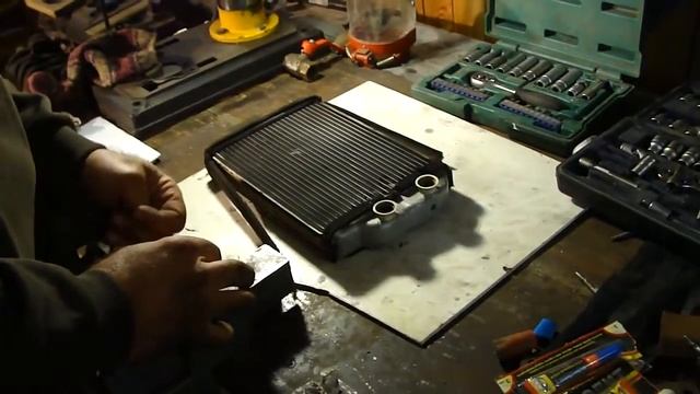 Как снять радиатор отопления, подробно! Toyota MARK 2 QUALIS. Radiator automotive! смотреть онлайн