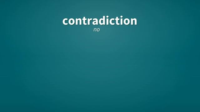 Contradiction | Definition of contradiction смотреть онлайн