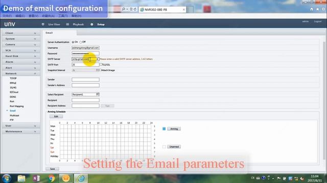 How to setup Network of UNV NVR about basic operations смотреть онлайн