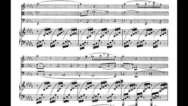 F. Mendelssohn - PIANO QUARTET NO. 2 in F Minor, Op. 2 (With Score/Sheet Music) смотреть онлайн