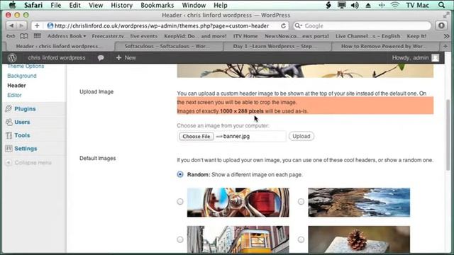 Changing the Header image in Wordpress смотреть онлайн